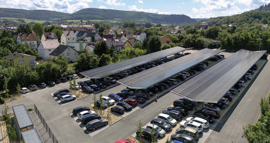 Carport-Photovoltaikanlage mit Gesamtleistung von 500 kWp in Betrieb genommen